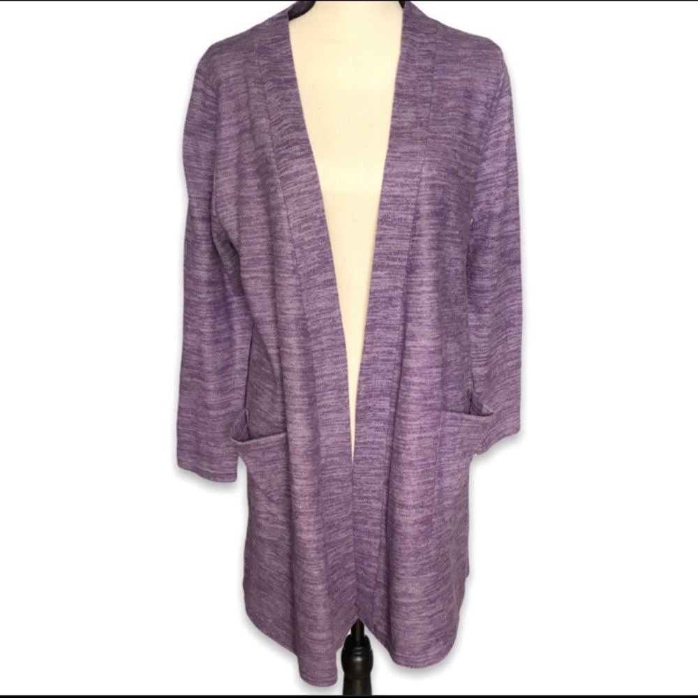 Essenza New York purple lightweight knit cardigan